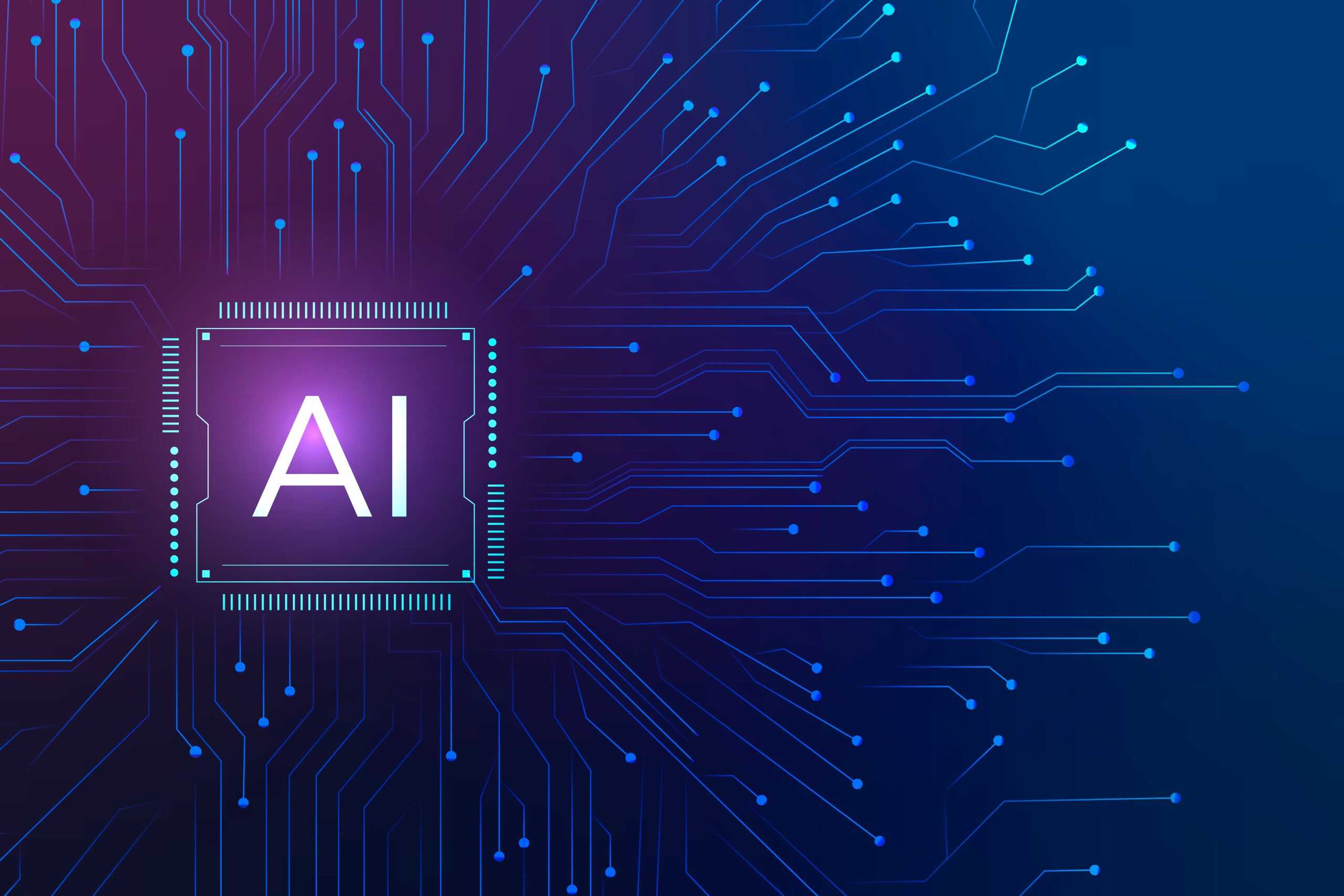 ai technology microchip background digital transformation concept scaled